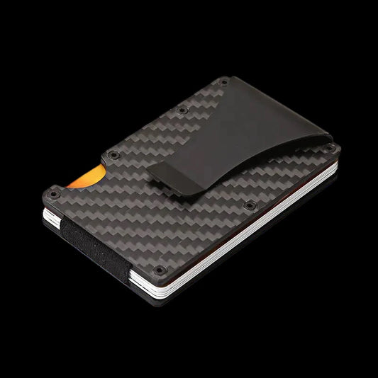Carbon Fiber Wallet Aluminum Alloy Bank Card Holder